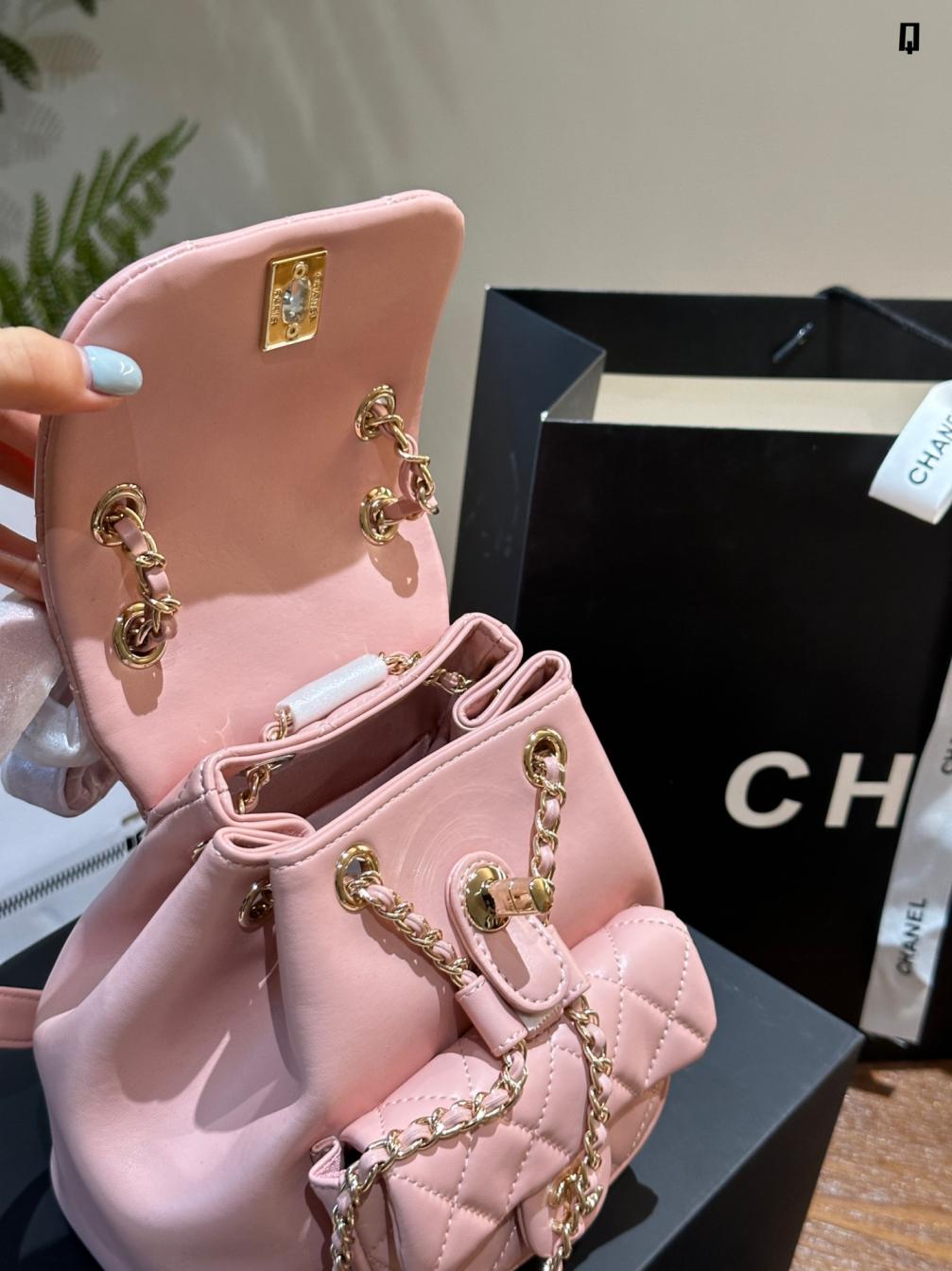 Chanel 24p duma lambskin backpack