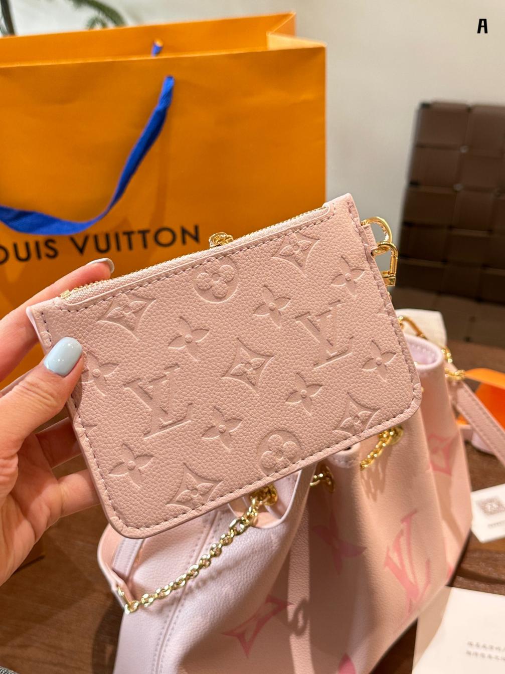 LV Pink summer bundle bucket bag 134434