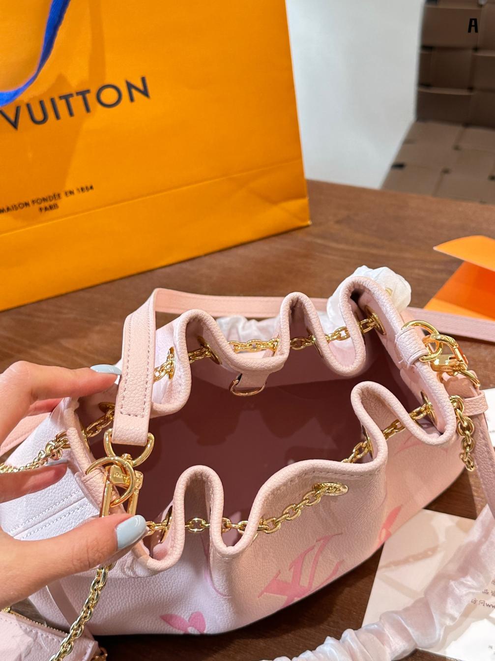 LV Pink summer bundle bucket bag 134434