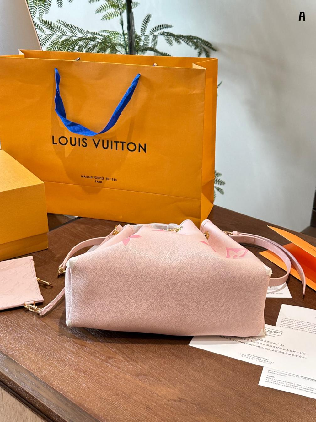 LV Pink summer bundle bucket bag 134434