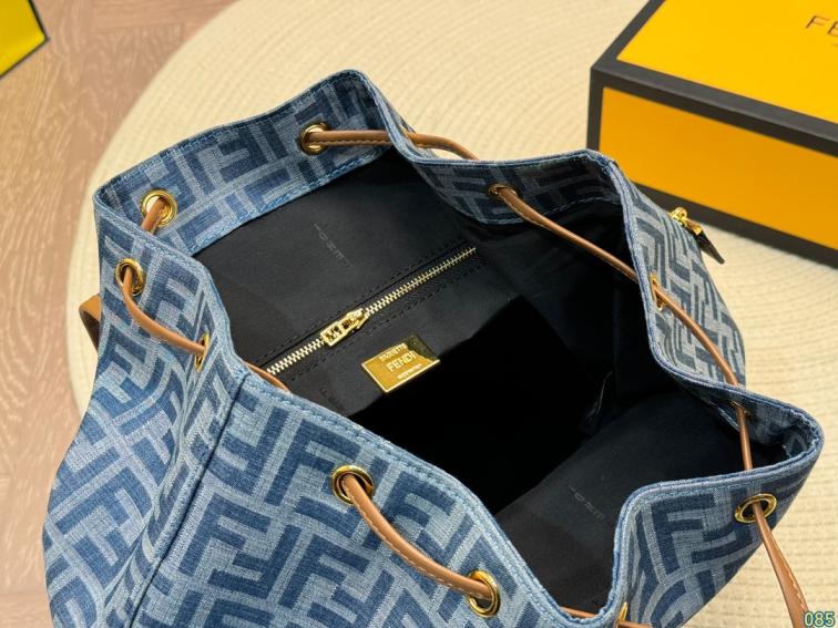 Fendi denim blue backpack