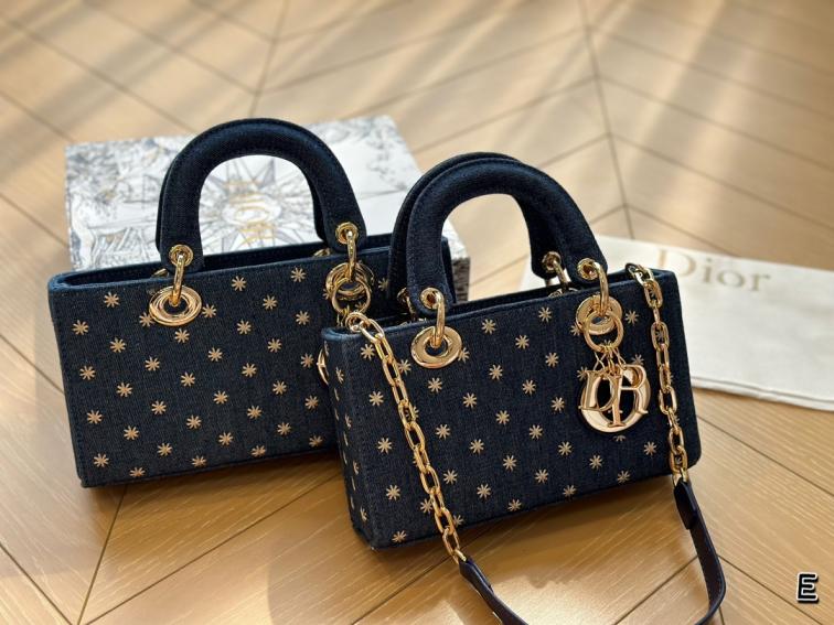 Dior Lady denim handbag
