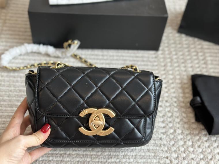 Chanel cc cowskin bag