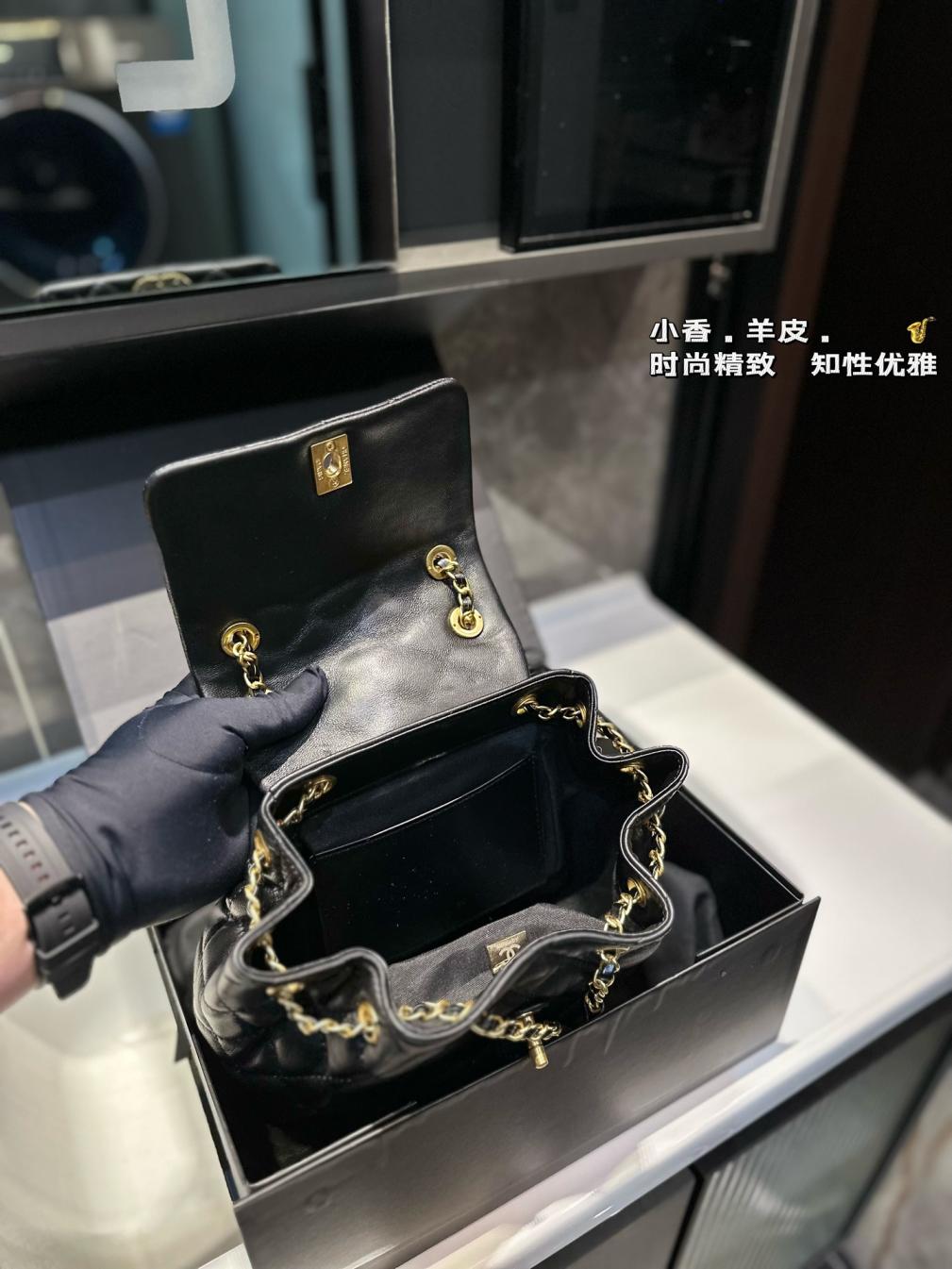 Chanel Lambskin backpack bag