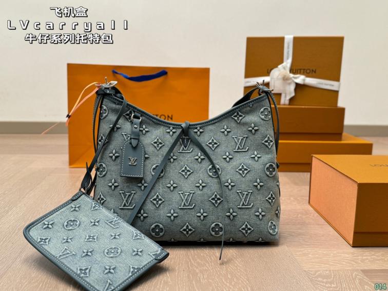 LV Denim carryall bag