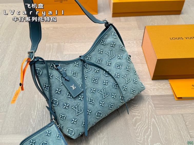 LV Denim carryall bag