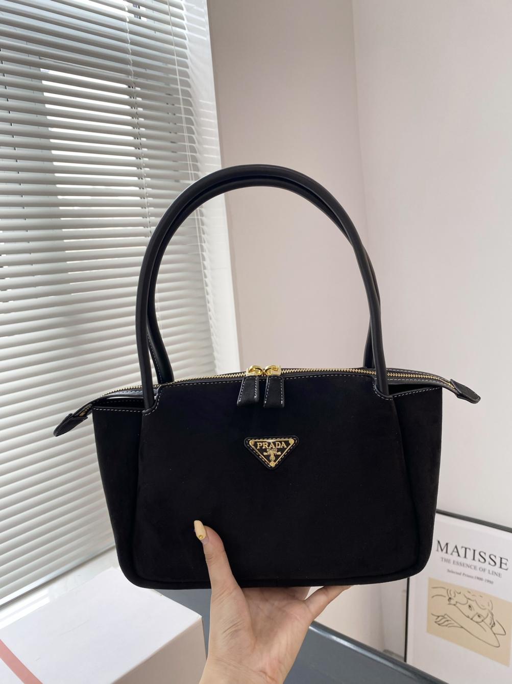 Prada Hobo suede soft handbag