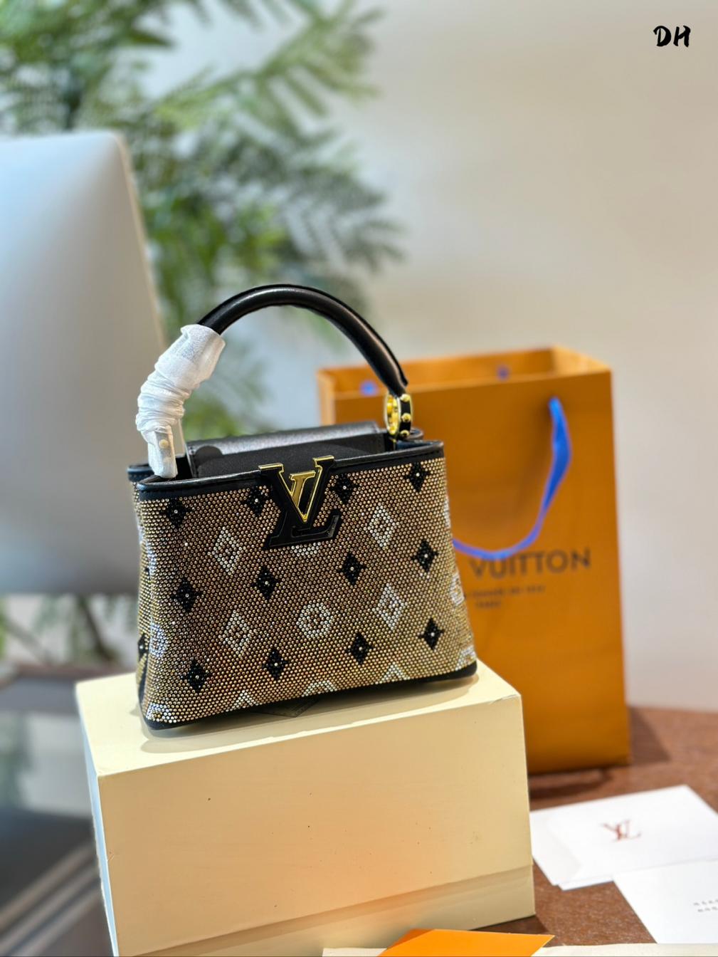 LV Full diamond Capucines handbag 135308