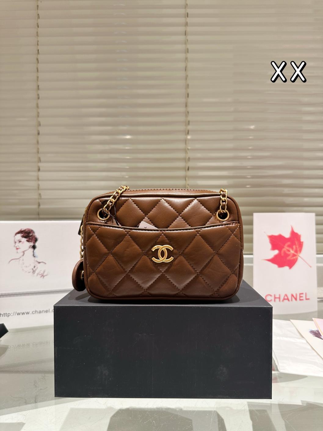 Chanel Lambskin brown bag