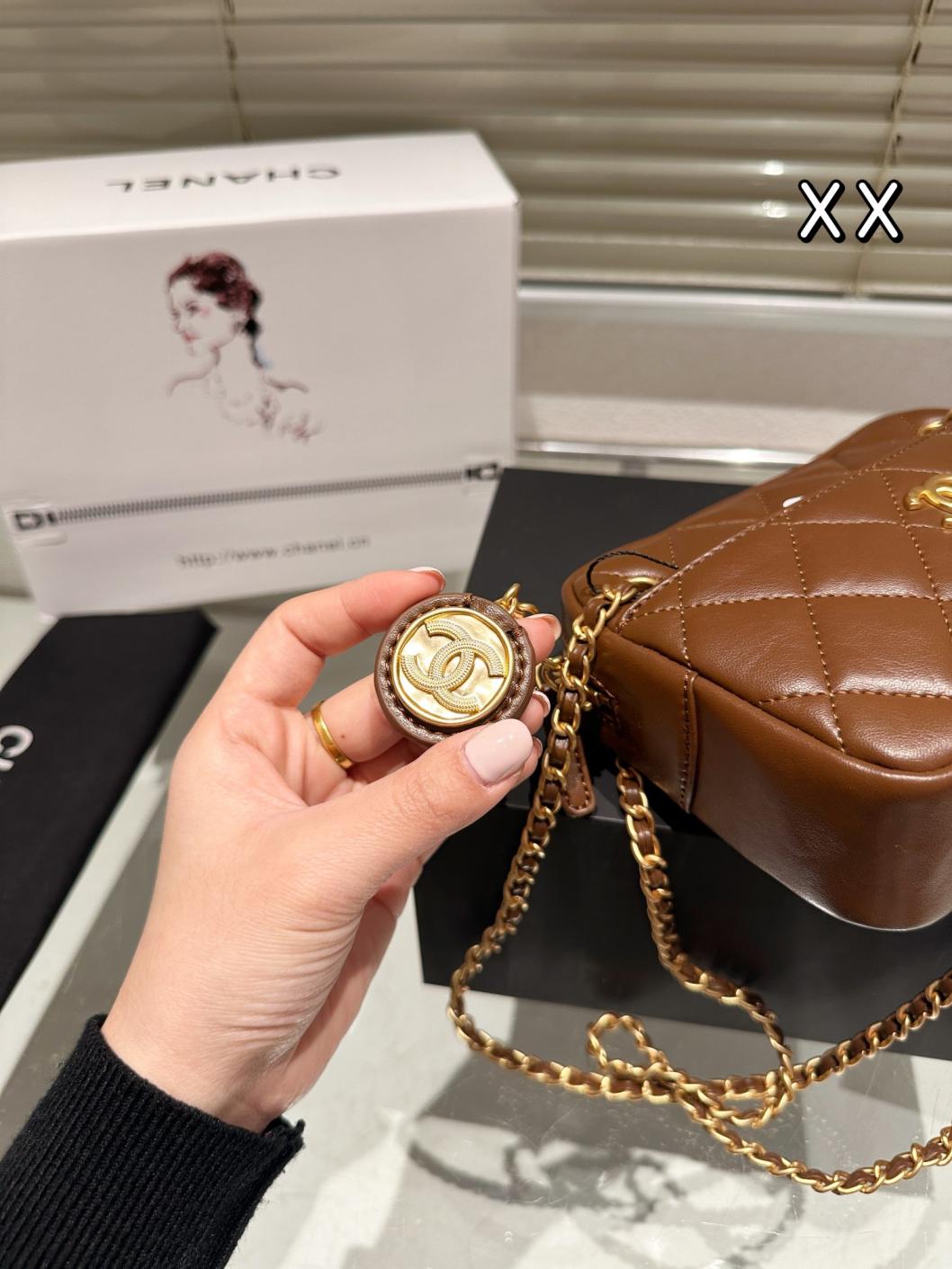 Chanel Lambskin brown bag