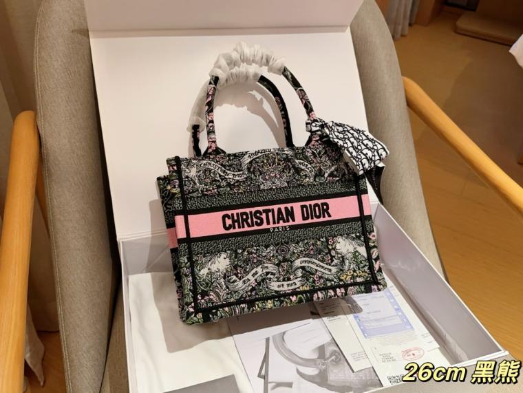 Dior Small Book tote embroidery bag