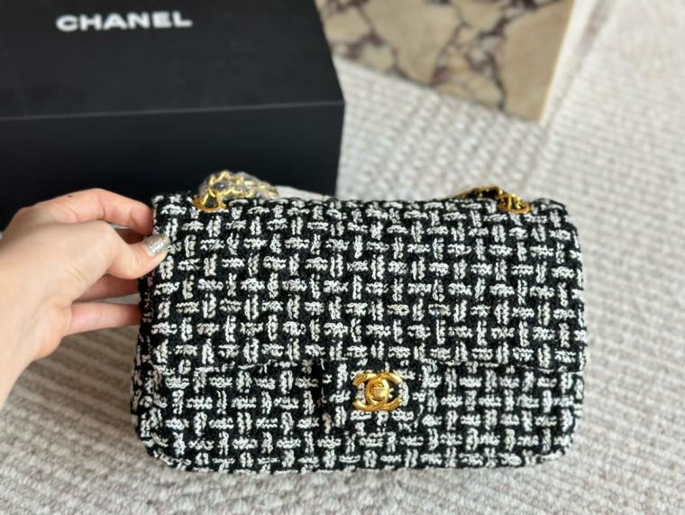 Chanel Wool knitting CF bag