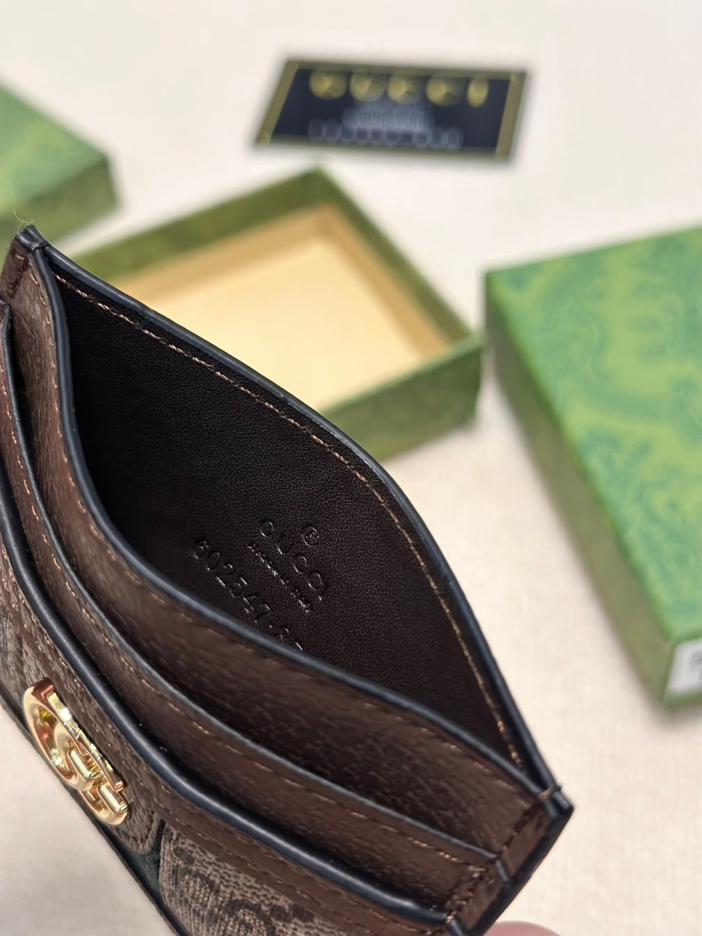 Gucci GG leather Card Holder