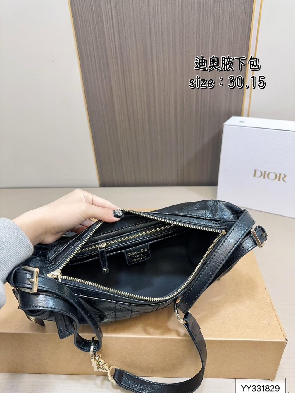 Dior leather Hobo handbag