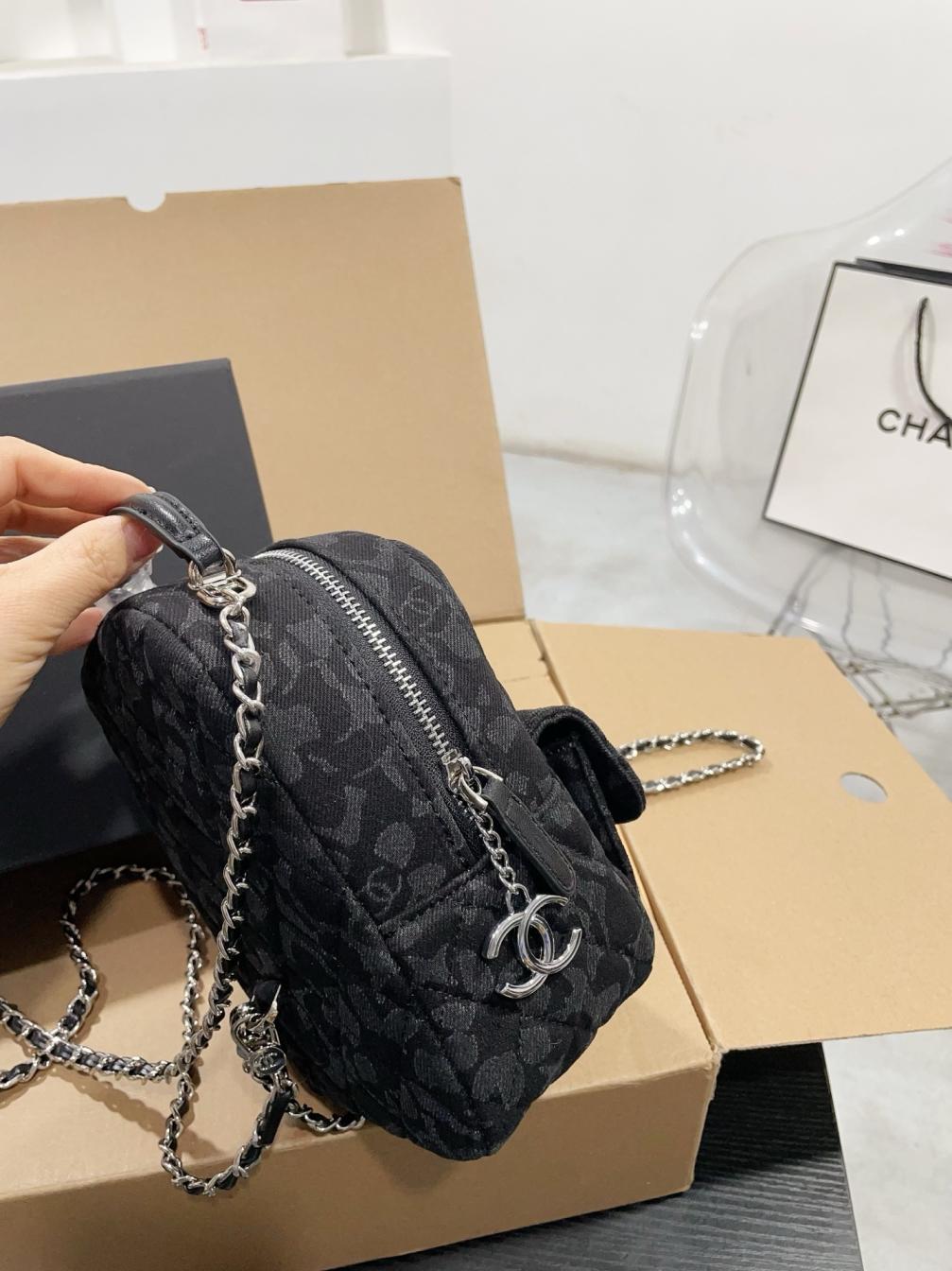 Chanel Denim 24c mini backpack bag