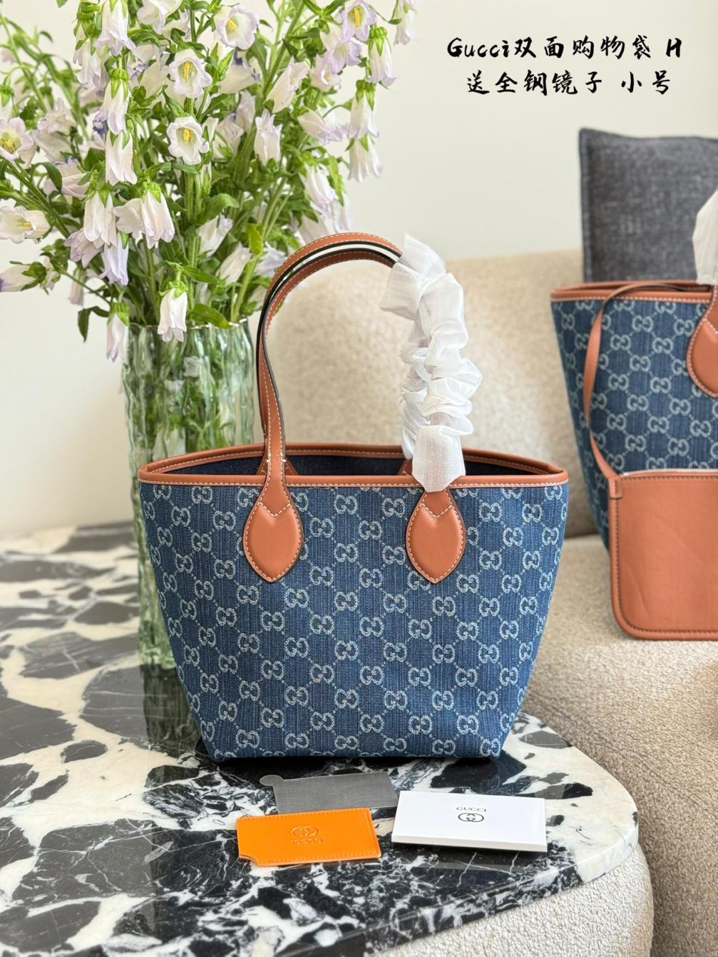 Gucci new denim tote bag 135798