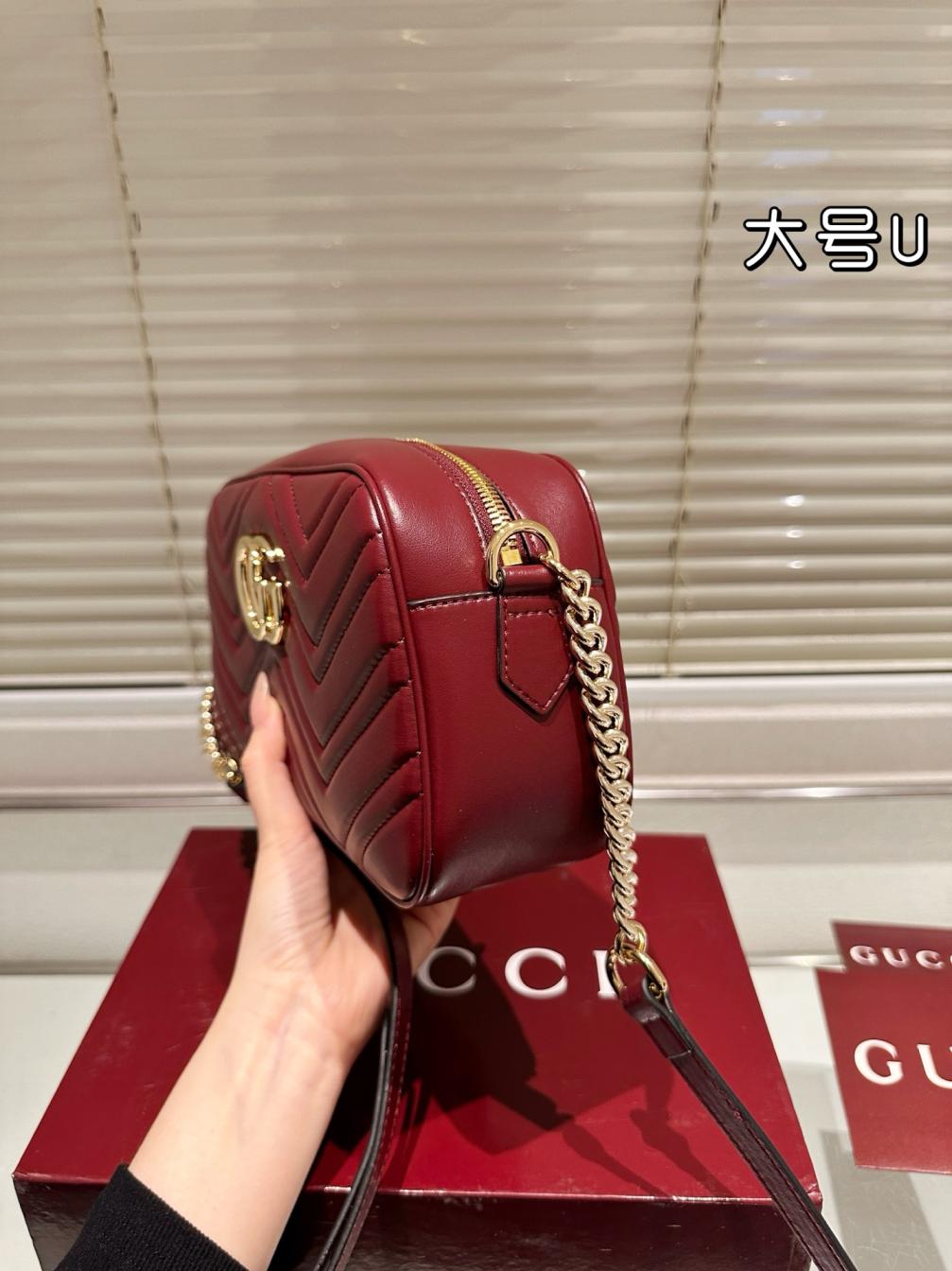 Gucci GG Red marmont bag 135806
