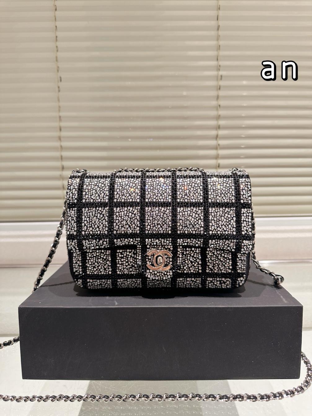 Chanel crystal CF handbag 135805