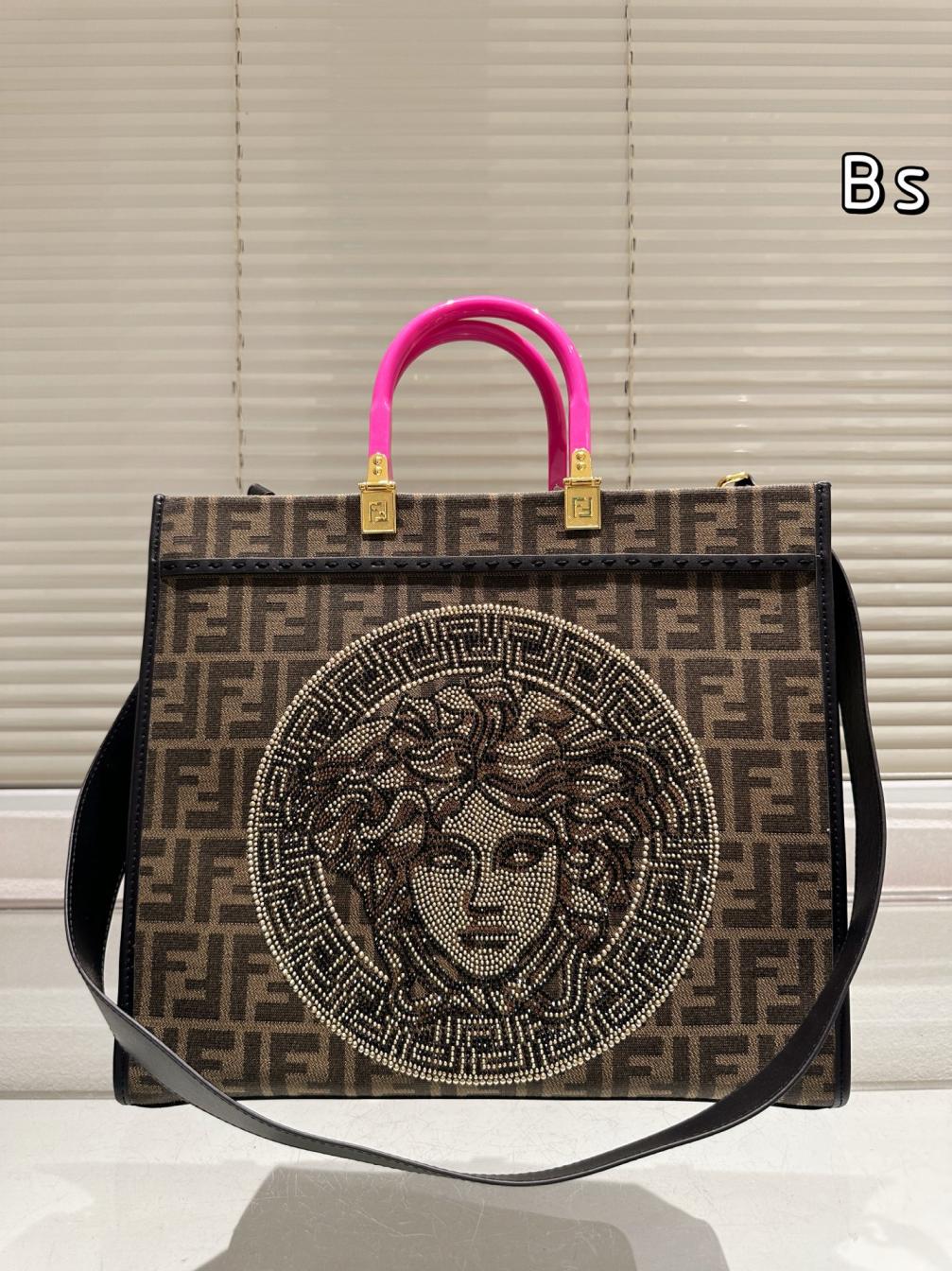 Fendi Versace peekabo tote bag 135941
