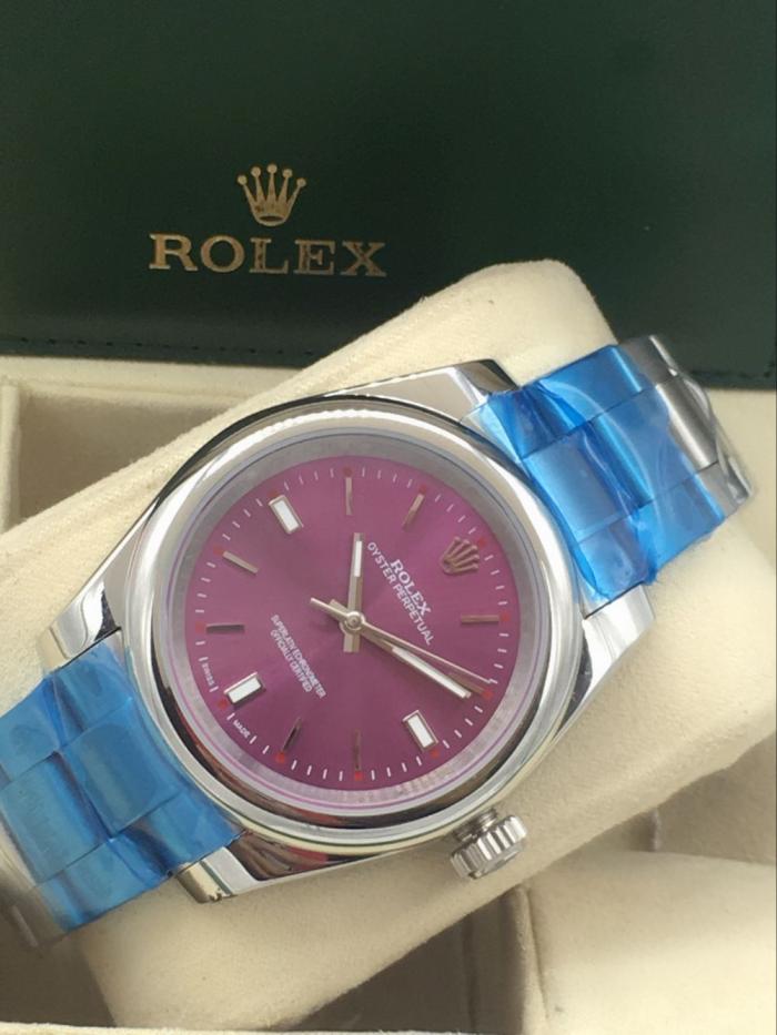 rolex Classic Oyster Perpetual for women purple dial