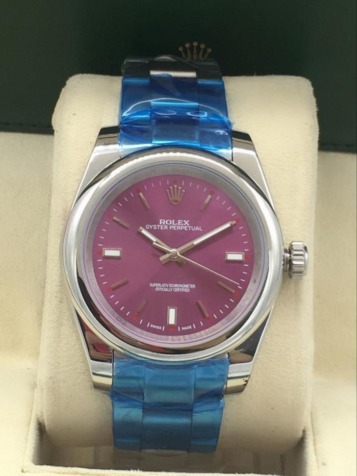 rolex Classic Oyster Perpetual for women purple dial