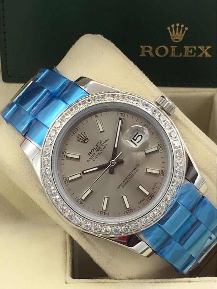 AAA rolex 41mm datejust bezel with diamonds for men