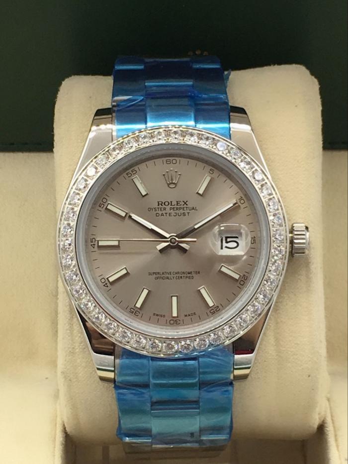 AAA rolex 41mm datejust bezel with diamonds for men