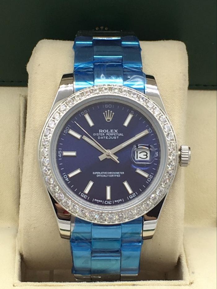 AAA rolex 41mm datejust bezel with diamonds for men