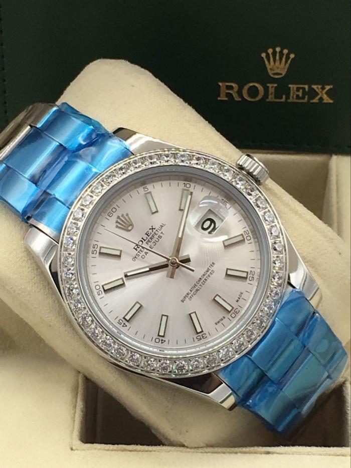 AAA rolex 41mm datejust bezel with diamonds for men