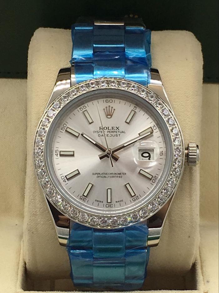 AAA rolex 41mm datejust bezel with diamonds for men