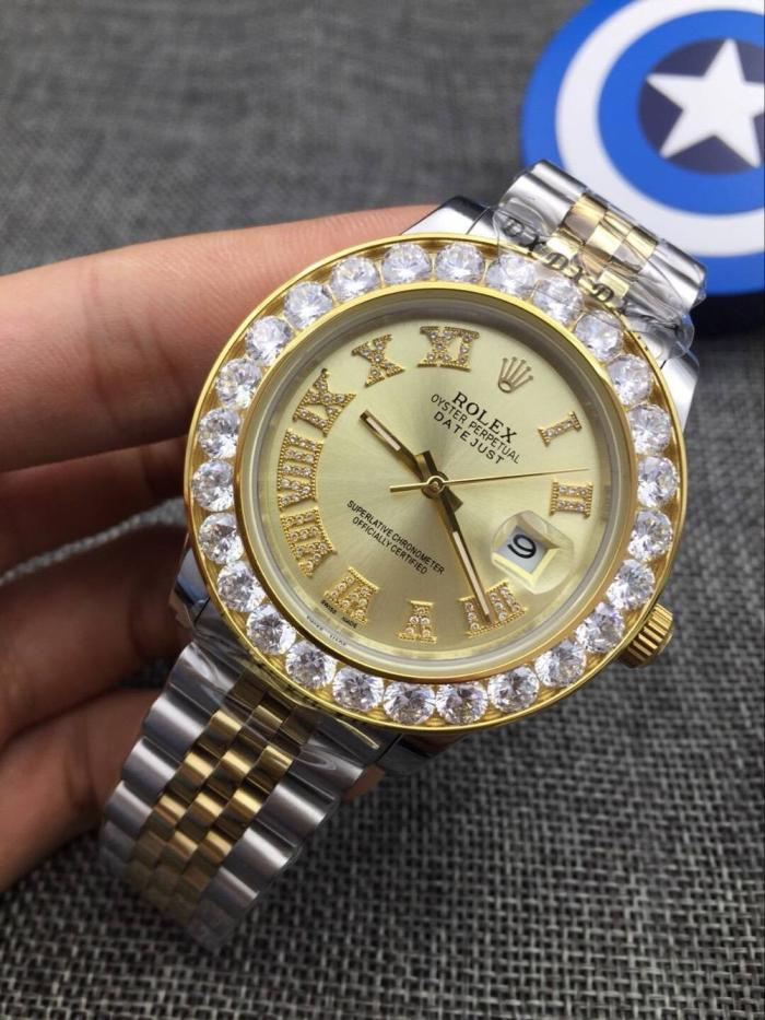AAA rolex Datejust watch for men with diamonds