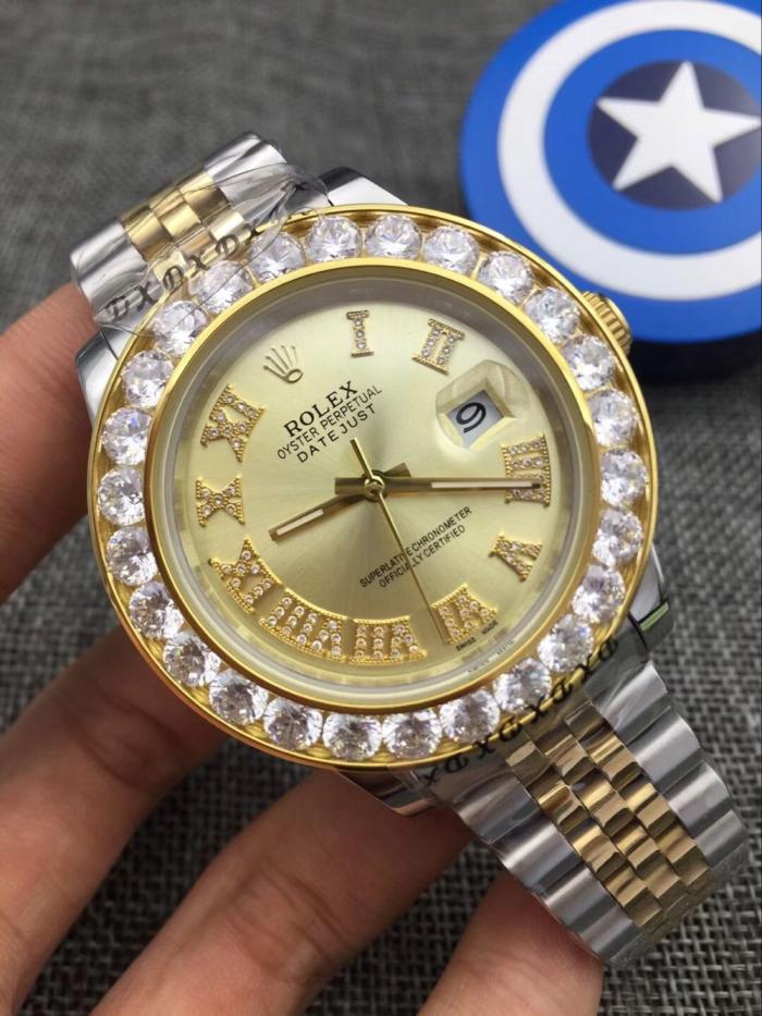 AAA rolex Datejust watch for men with diamonds