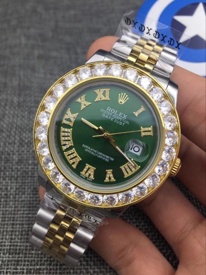 AAA rolex Datejust watch for men with diamonds