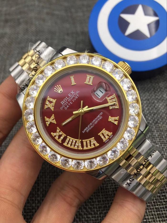 AAA rolex Datejust watch for men with diamonds