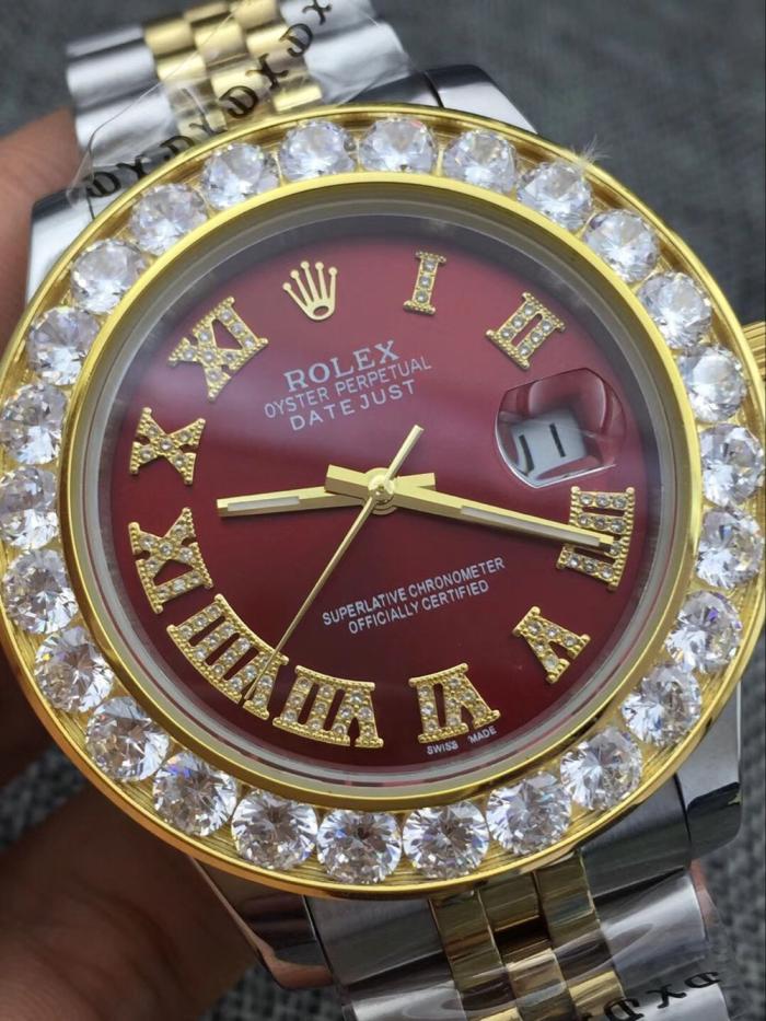 AAA rolex Datejust watch for men with diamonds