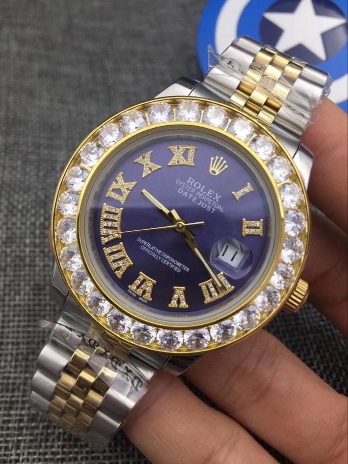 AAA rolex Datejust watch for men with diamonds