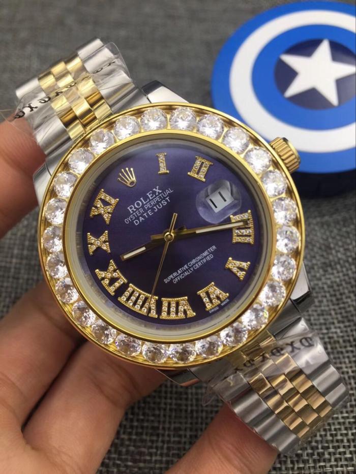 AAA rolex Datejust watch for men with diamonds