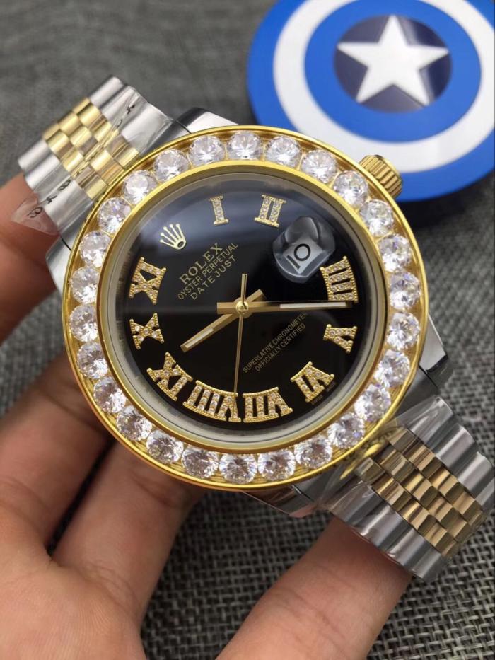 AAA rolex Datejust watch for men with diamonds