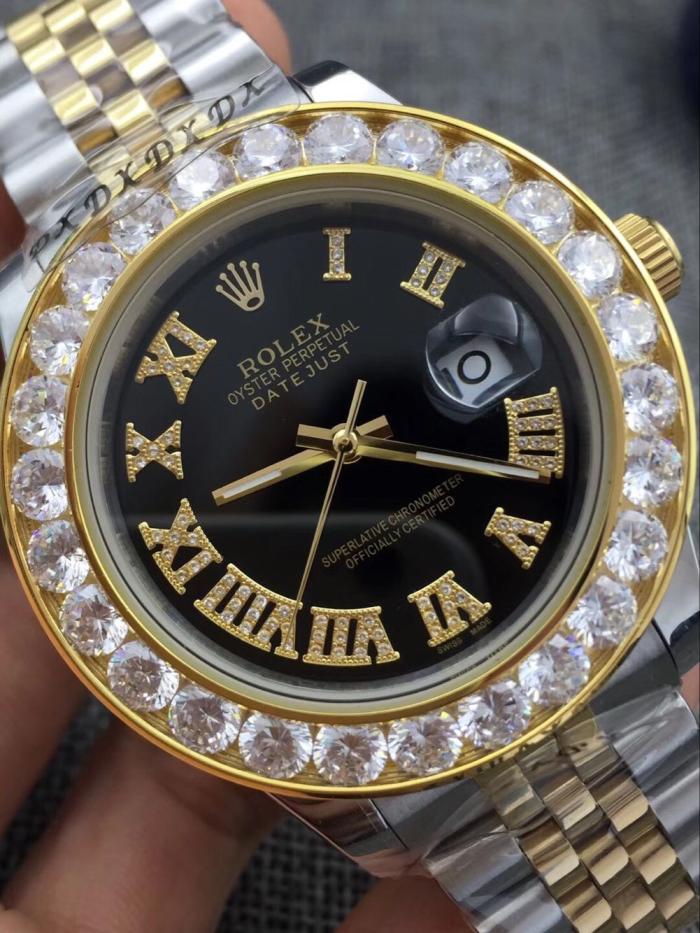 AAA rolex Datejust watch for men with diamonds
