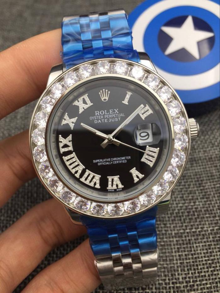 AAA rolex Datejust watch for men with diamonds