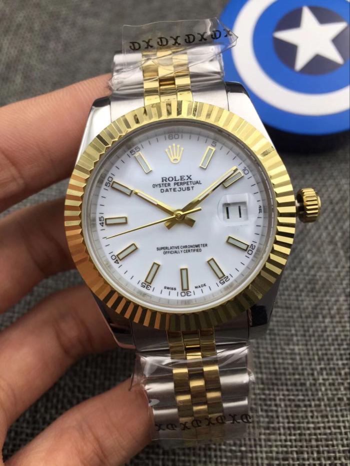 AAA rolex white face datejust for men with Sapphire crystal