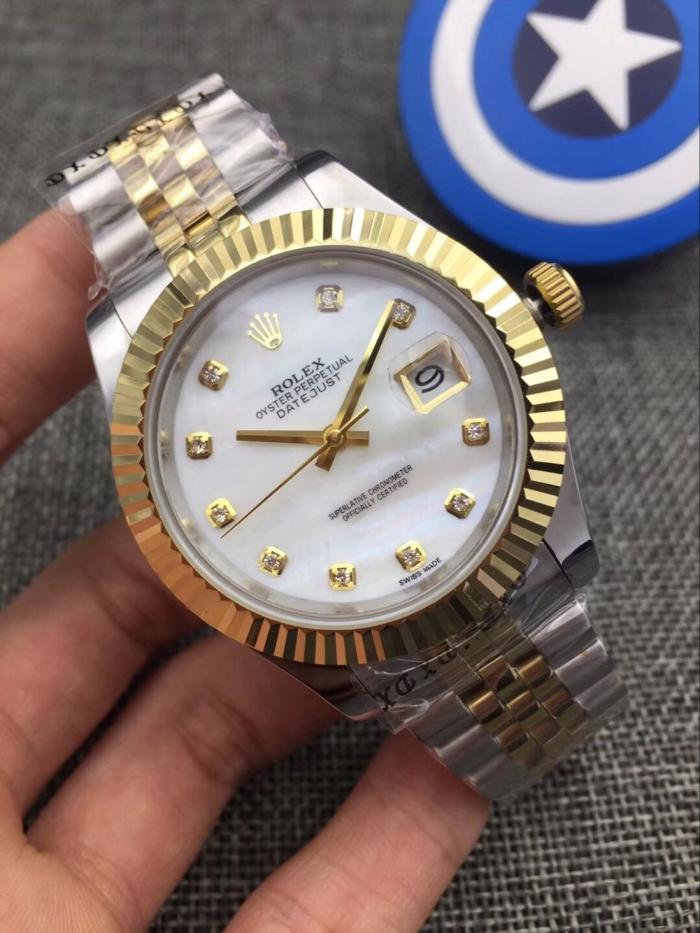 AAA rolex white face datejust for men with Sapphire crystal