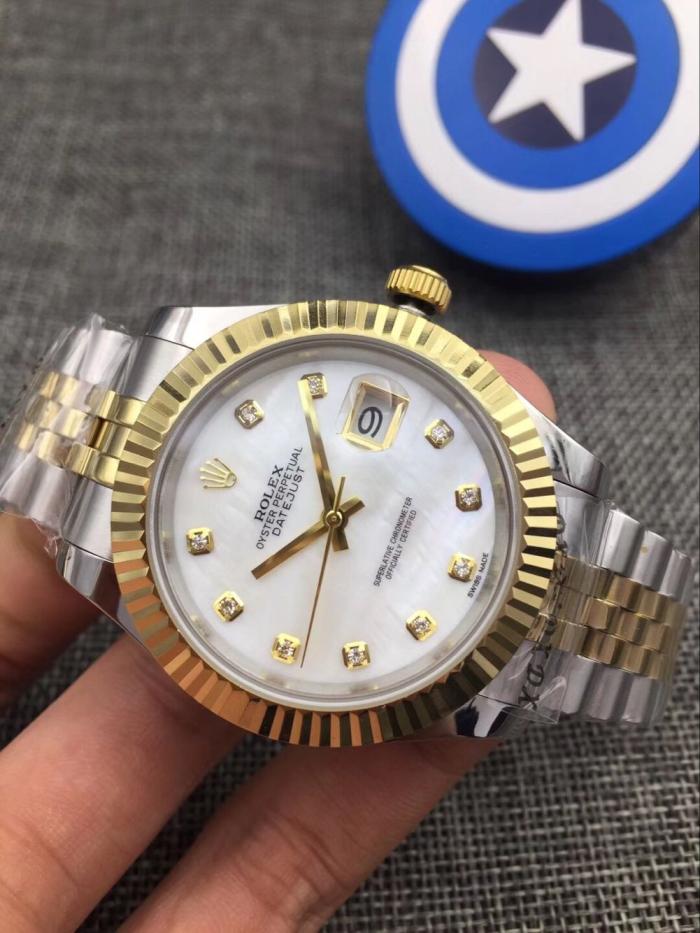AAA rolex white face datejust for men with Sapphire crystal