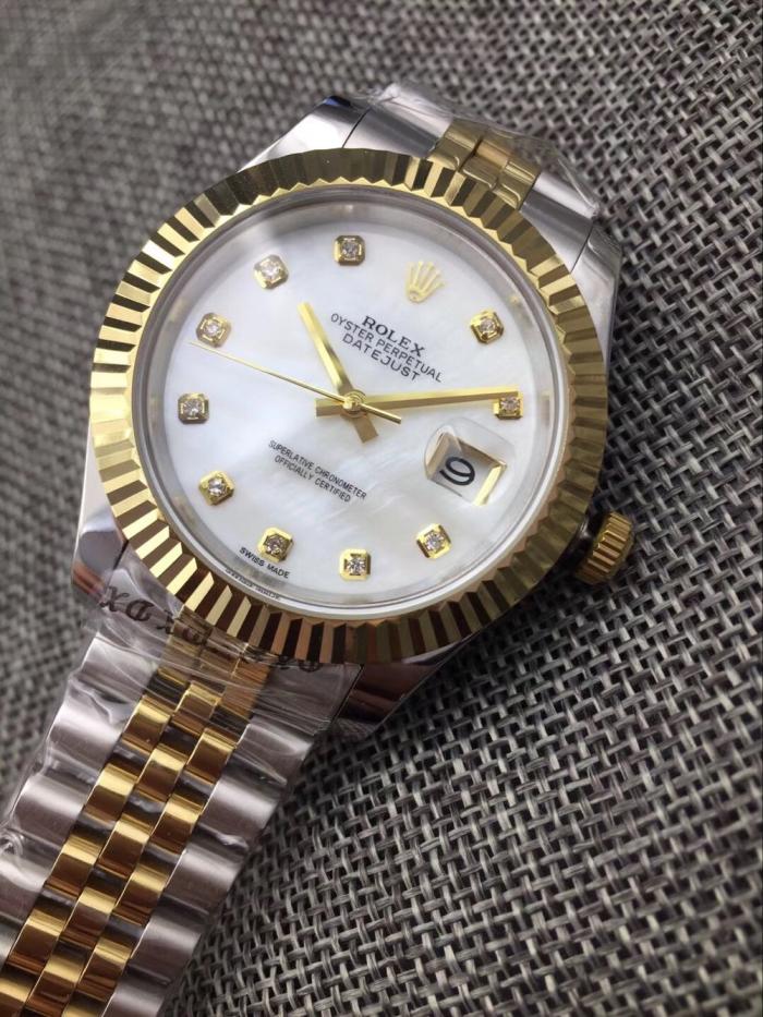 AAA rolex white face datejust for men with Sapphire crystal