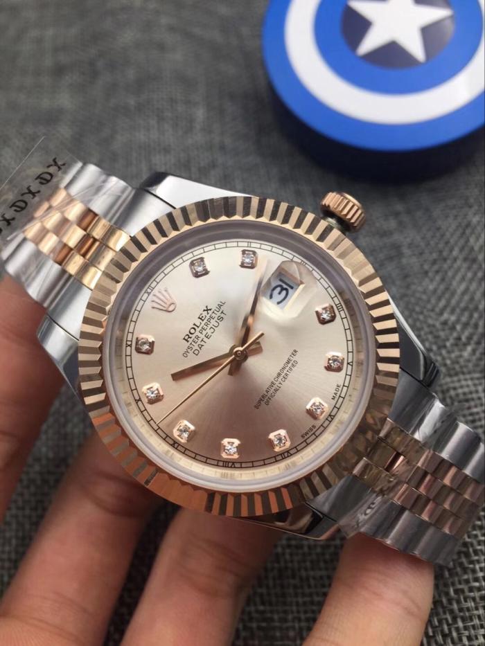 AAA rolex yellow gold datejust for men with Sapphire crystal