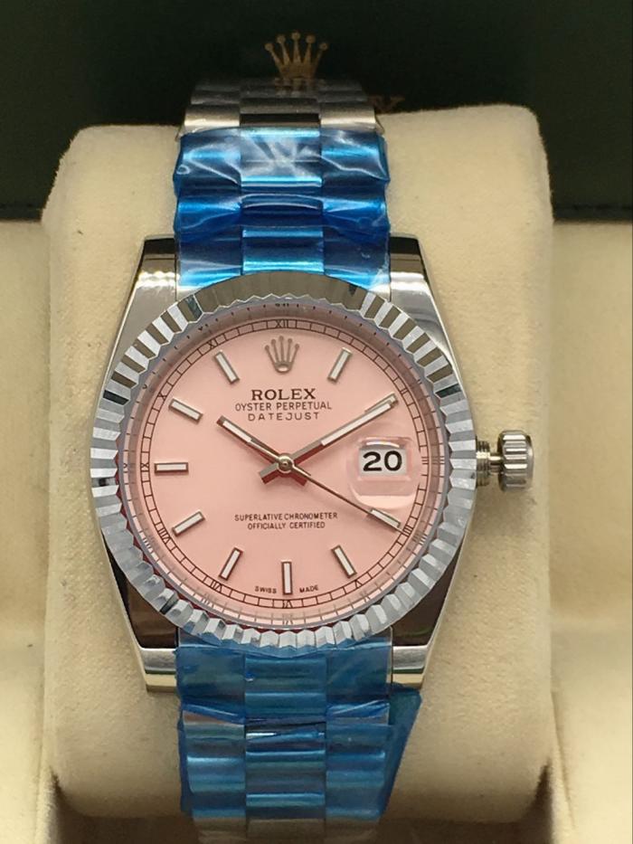AAA rolex Pink dial datejust for men with Sapphire crystal
