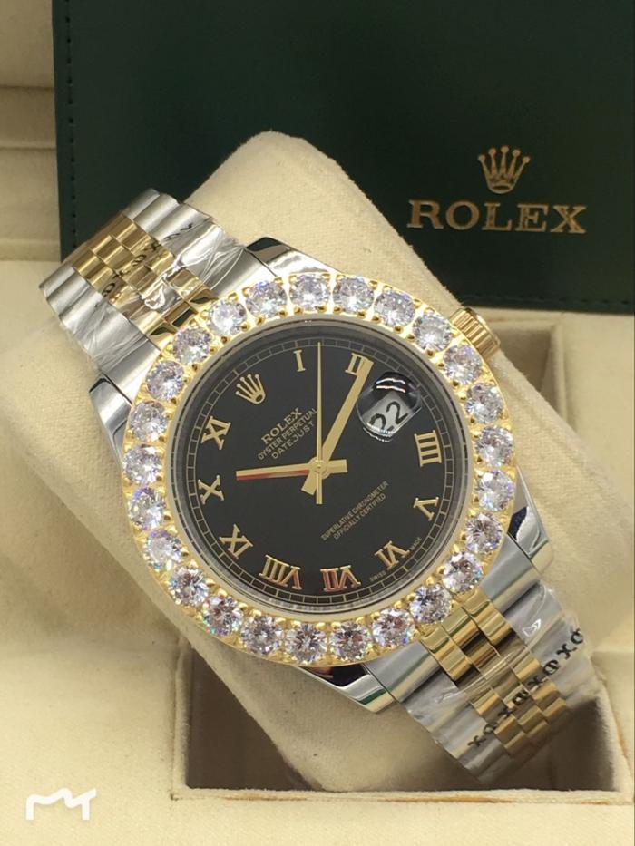 AAA rolex datejust for men with Sapphire crystal with diamonds