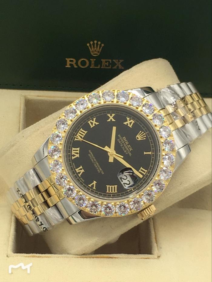 AAA rolex datejust for men with Sapphire crystal with diamonds