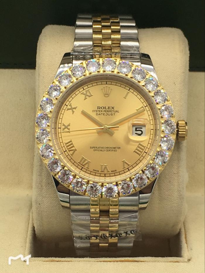 AAA rolex datejust for men with Sapphire crystal with diamonds