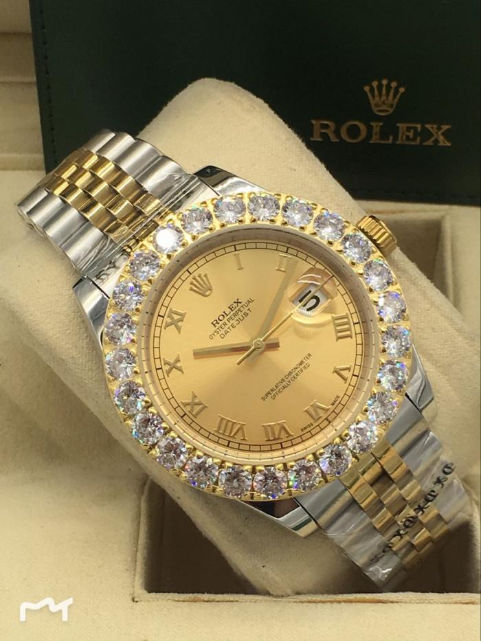 AAA rolex datejust for men with Sapphire crystal with diamonds